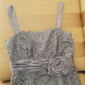 Dress grey and silver detail